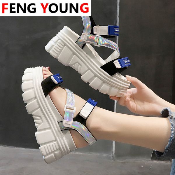 2020 women height increasing wedges casual shoes woman white blue fashion platform sandals designers 8cm leather chunky sandal, Black
2020 women height increasing wedges casual shoes woman white blue fashion platform sandals designers 8cm leather chunky sandal, Black