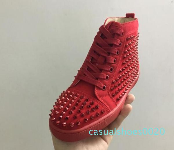 hi maroon spikes casual red bottom luxury shoes 2017 new mens and women party designer sneakers lovers genuine leather size eu47 qa20, Black
hi maroon spikes casual red bottom luxury shoes 2017 new mens and women party designer sneakers lovers genuine leather size eu47 qa20, Black