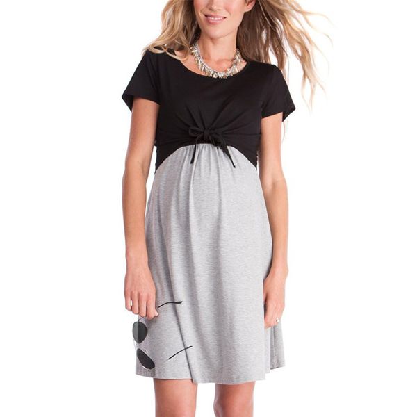 ladies pregnant dress summer women patchwork breastfeeding maternity dress clothes bandage nursing pregnancy casual dresses, White
ladies pregnant dress summer women patchwork breastfeeding maternity dress clothes bandage nursing pregnancy casual dresses, White