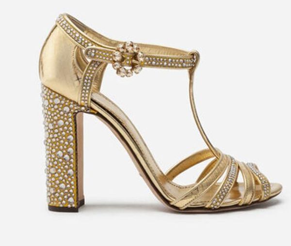 moraima snc gold crystal embellished t-strap woman sandal peep toe thick heels party wedding heels ankle strap sandal, Black
moraima snc gold crystal embellished t-strap woman sandal peep toe thick heels party wedding heels ankle strap sandal, Black