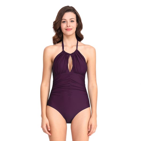 wholesale womens 2020 new summer swimwear one piece solid color swimsuit tummy controlled slim hanging neck bikini, White;black
wholesale womens 2020 new summer swimwear one piece solid color swimsuit tummy controlled slim hanging neck bikini, White;black