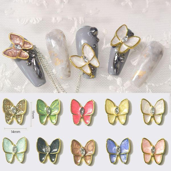 single cat's eye stone alloy butterfly nail decorations gems cloisonne effect 3d crystal strass nails art jewelry accessoires tools, Silver;gold
single cat's eye stone alloy butterfly nail decorations gems cloisonne effect 3d crystal strass nails art jewelry accessoires tools, Silver;gold