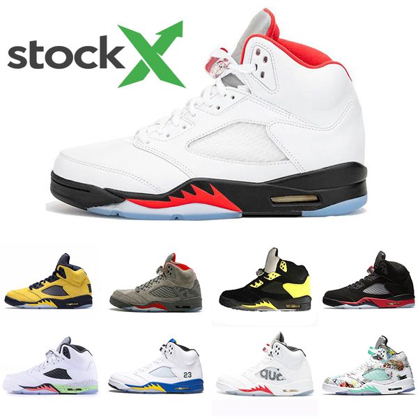 Stoct X Newest 5 5s basketball shoes for Men TROPHY ROOM Camo Suede Red Mens fresh prince Grape Black Trainers Sports Shoes Sneakers
Stoct X Newest 5 5s basketball shoes for Men TROPHY ROOM Camo Suede Red Mens fresh prince Grape Black Trainers Sports Shoes Sneakers