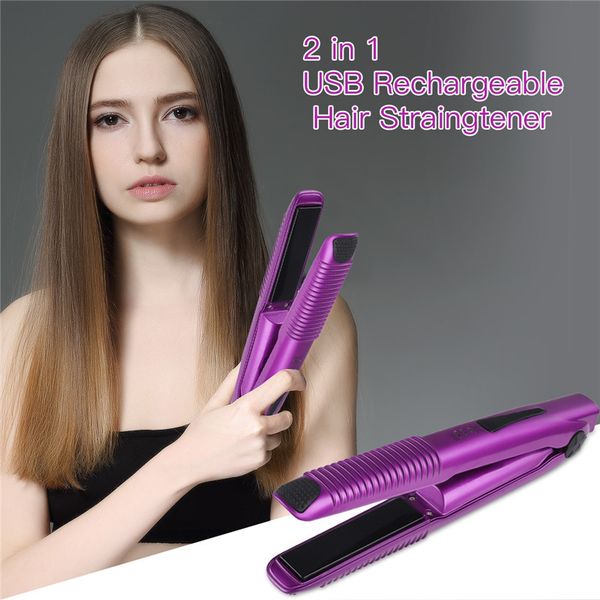 2 in 1 mini wireless hair straightener curler usb rechargeable hair straightening curling flat iron portable travel styling tool
2 in 1 mini wireless hair straightener curler usb rechargeable hair straightening curling flat iron portable travel styling tool