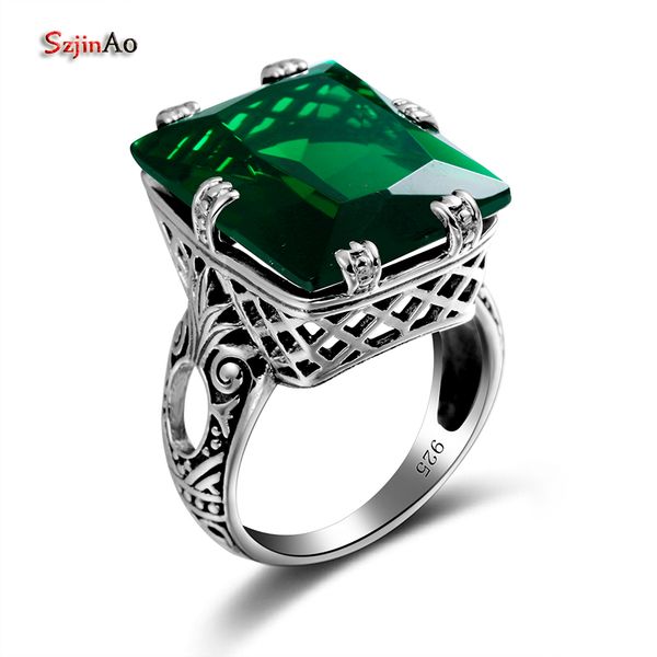 szjinao 4.8ct fashion green emerald vintage rings for women 925 sterling silver cute punk party fine jewelry bague wholesale, Golden;silver
szjinao 4.8ct fashion green emerald vintage rings for women 925 sterling silver cute punk party fine jewelry bague wholesale, Golden;silver