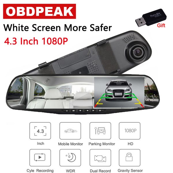 4.3 inch car dvr white mirror camera dash cam fhd 1080p dual lens car auto dvr mirror recorder rearview g-sensor
4.3 inch car dvr white mirror camera dash cam fhd 1080p dual lens car auto dvr mirror recorder rearview g-sensor