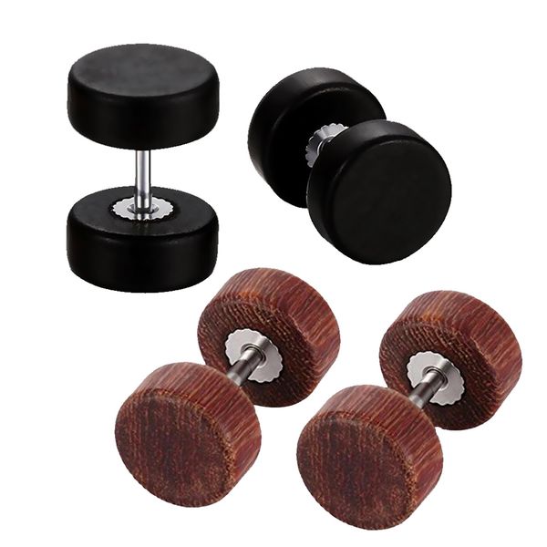 2 pairs wooden earrings mens womens stud earrings ear piercing plugs tunnels, Golden
2 pairs wooden earrings mens womens stud earrings ear piercing plugs tunnels, Golden