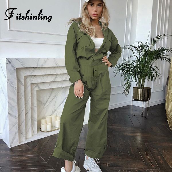 fitshinling streetwear cargo jumpsuits women pockets green fashion long playsuit female sashes harajuku overalls for women sale, Black;white
fitshinling streetwear cargo jumpsuits women pockets green fashion long playsuit female sashes harajuku overalls for women sale, Black;white