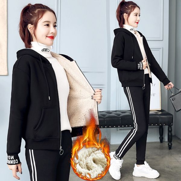 winter thick fleece women sport suit tracksuit stripe print warm hoodie jacket+pant casual jogger running outfit set sportswear, Black;blue
winter thick fleece women sport suit tracksuit stripe print warm hoodie jacket+pant casual jogger running outfit set sportswear, Black;blue