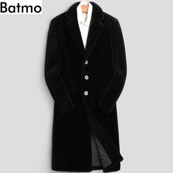 batmo 2018 new arrival winter wool shearling men's jacket ,casual men's fur coat,long trench coat men size l-4xl, Black
batmo 2018 new arrival winter wool shearling men's jacket ,casual men's fur coat,long trench coat men size l-4xl, Black