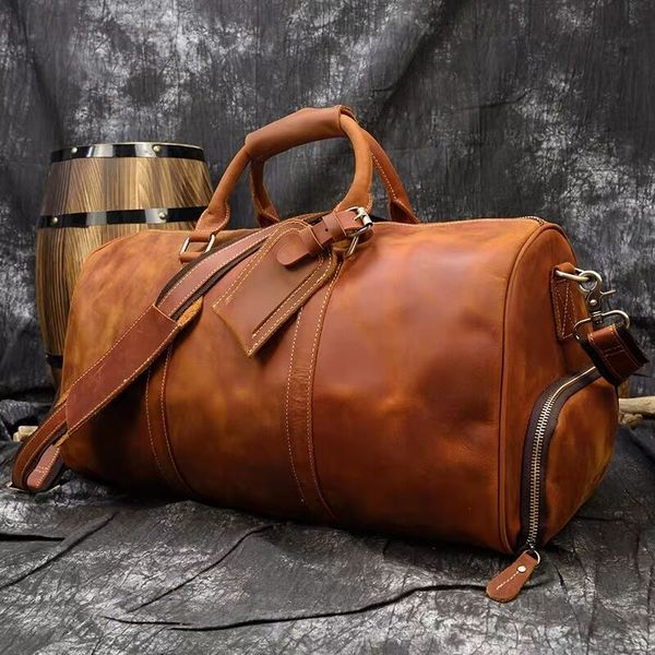 extra large men genuine leather travel bag vintage crazy horse leather man travel duffel real leather luggage weekend bags male k3870g
extra large men genuine leather travel bag vintage crazy horse leather man travel duffel real leather luggage weekend bags male k3870g