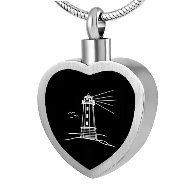 pendant necklaces x067 est keepsake jewelry for loved ones ashes holder - stainless steel material heart cremation engraved lighthouse, Silver
pendant necklaces x067 est keepsake jewelry for loved ones ashes holder - stainless steel material heart cremation engraved lighthouse, Silver