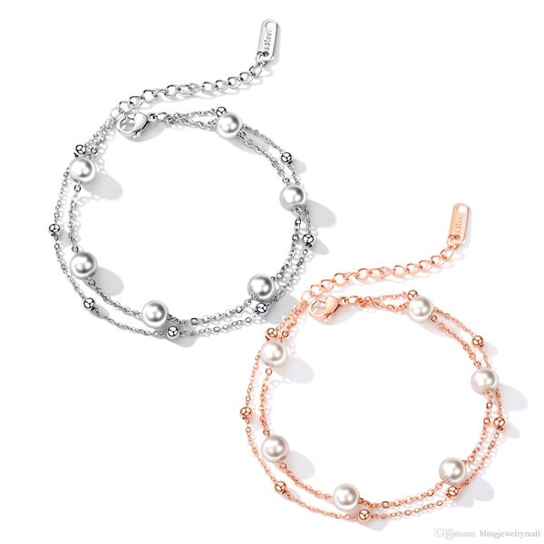 double layer charm bracelets & bangles silver/rose gold color fashion simulated pearl beads wedding jewelry for women gs921, Black
double layer charm bracelets & bangles silver/rose gold color fashion simulated pearl beads wedding jewelry for women gs921, Black