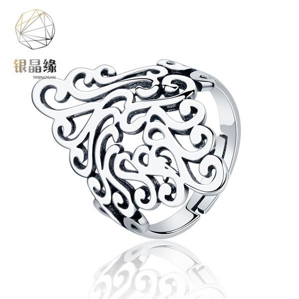 japanese and korean chaorens retro opening thai silver ring female personality simple exaggeration leaves hollow original design food ring, Golden;silver
japanese and korean chaorens retro opening thai silver ring female personality simple exaggeration leaves hollow original design food ring, Golden;silver