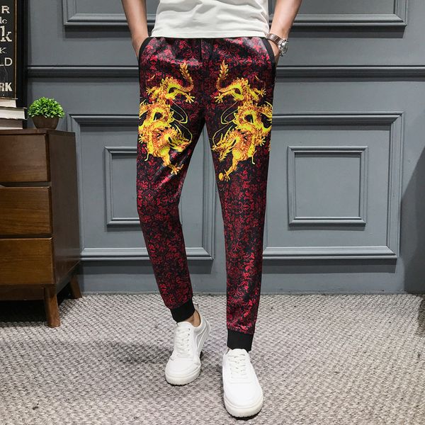 joggers pants men brand summer slim fit casual harem pants design dragon printing casual hip hop trousers men, Black
joggers pants men brand summer slim fit casual harem pants design dragon printing casual hip hop trousers men, Black