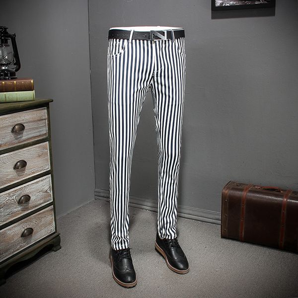 stripe men dress pants suit trousers 2018 new men classic suit pant trousers pantalon de travail pour homme office trousers, White;black
stripe men dress pants suit trousers 2018 new men classic suit pant trousers pantalon de travail pour homme office trousers, White;black