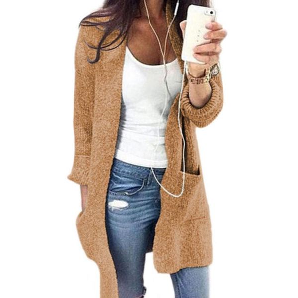missky solid color women sweater casual coat with big pocket cardigan sweater warm knitting for autumn winter, White;black
missky solid color women sweater casual coat with big pocket cardigan sweater warm knitting for autumn winter, White;black