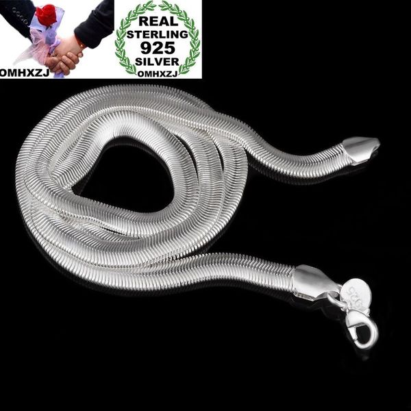 omhxzj wholesale personality fashion party gift silver 6mm flat snake chain 925 sterling silver chain necklace nc169
omhxzj wholesale personality fashion party gift silver 6mm flat snake chain 925 sterling silver chain necklace nc169