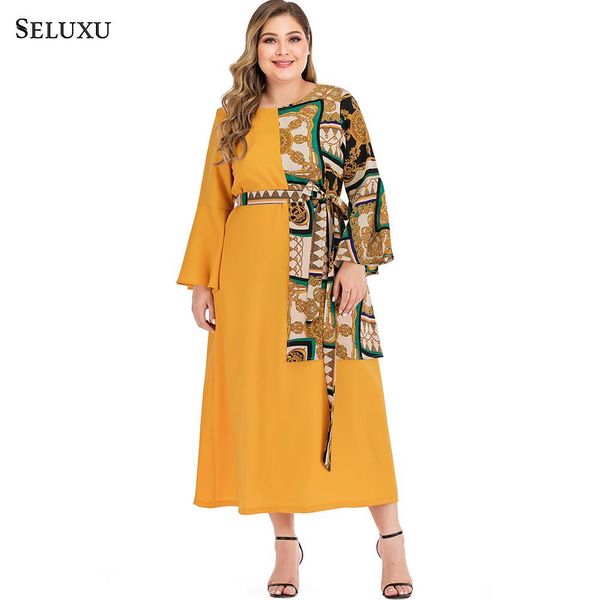 seluxu 2019 fall autumn plus size women dress women patcheork chain print vestidos dress large size vestido elegant, Black;gray
seluxu 2019 fall autumn plus size women dress women patcheork chain print vestidos dress large size vestido elegant, Black;gray