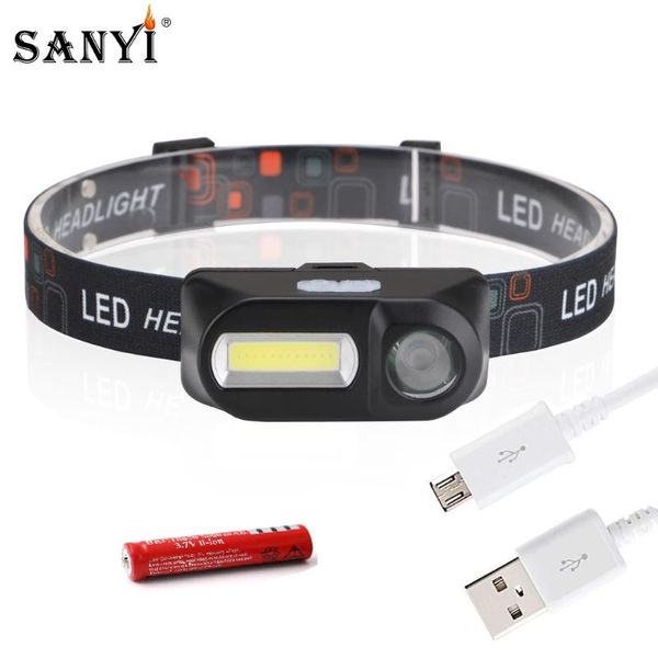 sanyi cob xpe led mini headlight 7-mode usb charging headlamp camping hunting frontal head torch by 18650 battery
sanyi cob xpe led mini headlight 7-mode usb charging headlamp camping hunting frontal head torch by 18650 battery