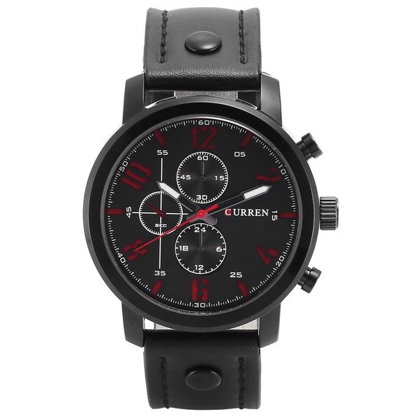 trendy 3 eyes men women metal case wrist watch leather strap round dial casual style quartz watches gift, Slivery;brown
trendy 3 eyes men women metal case wrist watch leather strap round dial casual style quartz watches gift, Slivery;brown