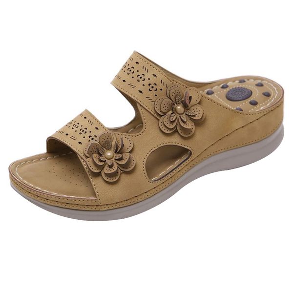 women orthopedic open toe sandals retro anti-slip breathable summer shoe slipper hsj88, Black
women orthopedic open toe sandals retro anti-slip breathable summer shoe slipper hsj88, Black