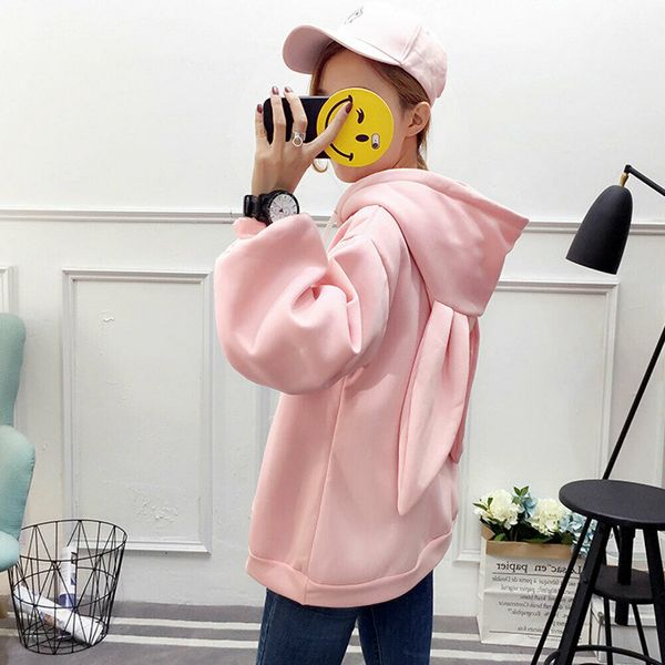 autumn winter cartoon rabbit ear long sleeve hoodies women girls hooded sweatshirts pullover coat female lovely bunny hoodies, Black
autumn winter cartoon rabbit ear long sleeve hoodies women girls hooded sweatshirts pullover coat female lovely bunny hoodies, Black