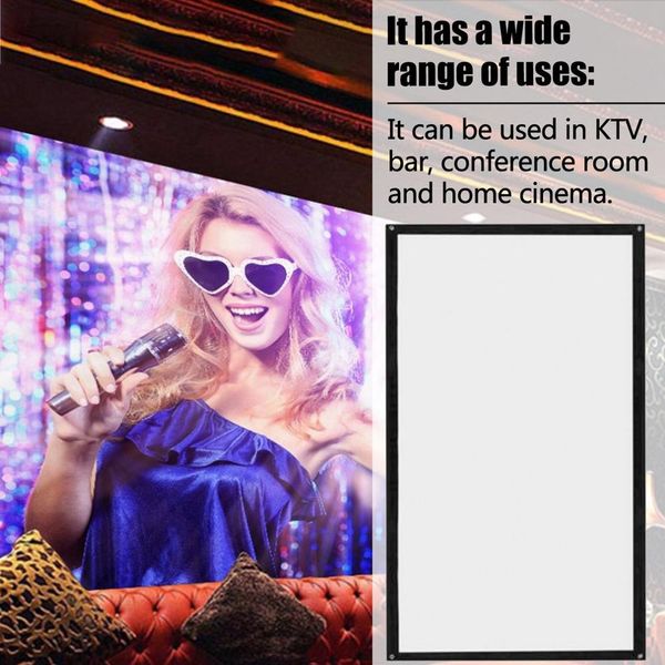 16:9 portable foldable projector screen wall mounted home cinema theater 3d hd projection screen canvas
16:9 portable foldable projector screen wall mounted home cinema theater 3d hd projection screen canvas