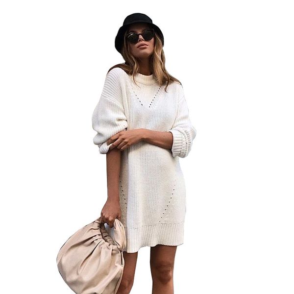 white loose knitting pullover autumn winter long sleeve 2019 sweater women pull femme streetwear soft jumper, White;black
white loose knitting pullover autumn winter long sleeve 2019 sweater women pull femme streetwear soft jumper, White;black