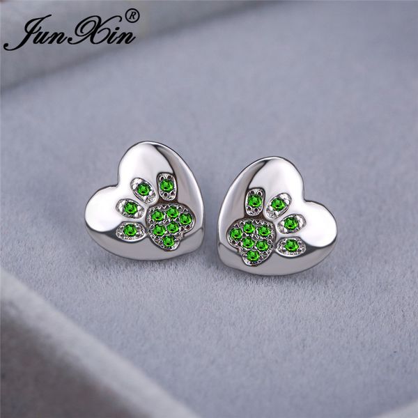 cute animal bear cat dog stud earrings for women men 925 silver color green pink purple zircon heart earring wedding jewelry, Golden;silver
cute animal bear cat dog stud earrings for women men 925 silver color green pink purple zircon heart earring wedding jewelry, Golden;silver