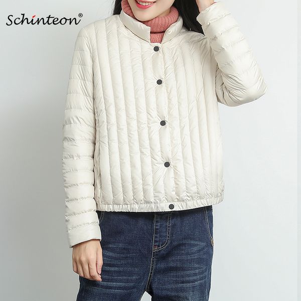 schinteon новый пуховик женщины короткие сверхлегкий утка вниз outwear полосатой повседневный пальто стенд воротник, Black
schinteon новый пуховик женщины короткие сверхлегкий утка вниз outwear полосатой повседневный пальто стенд воротник, Black