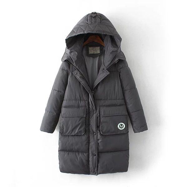 2017 new style winter korean-style fashion labeling hooded loose-fit mid-length cotton overcoat women's, Blue;black
2017 new style winter korean-style fashion labeling hooded loose-fit mid-length cotton overcoat women's, Blue;black