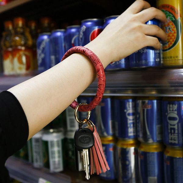 mincn leather alloy bracelet key ornaments europe and america tassel pendant wrist anti-lost car key ring pendant bracelet, Black
mincn leather alloy bracelet key ornaments europe and america tassel pendant wrist anti-lost car key ring pendant bracelet, Black