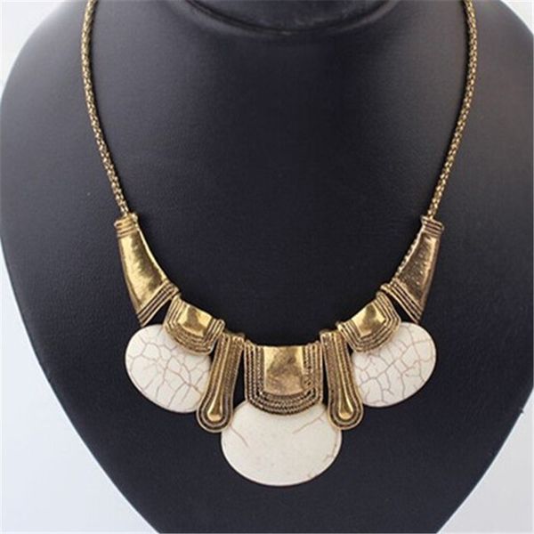 new arrival restoring ancient ways design exquisite fashion exaggerated bohemian atmosphere and cracked stone necklace cc2189, Silver
new arrival restoring ancient ways design exquisite fashion exaggerated bohemian atmosphere and cracked stone necklace cc2189, Silver