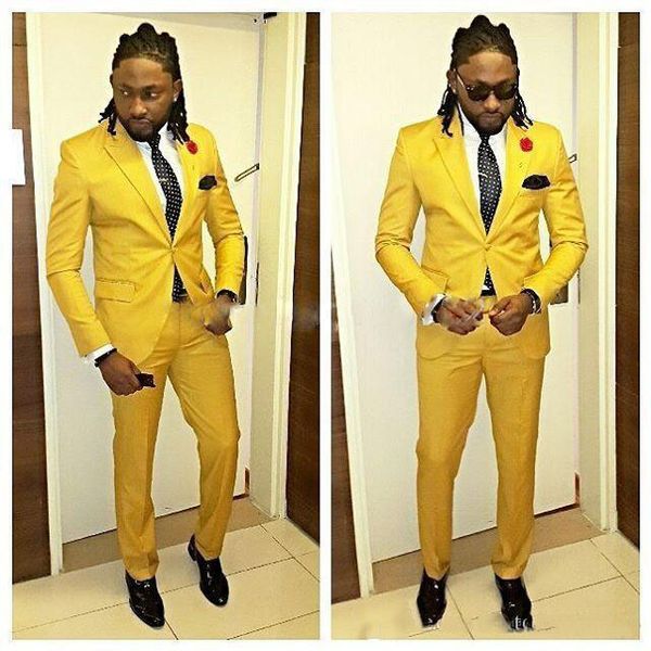 yellow men suits two pieces (blazer+pant) wedding men clothing set prom party suits with peaked lapel one button, Black;gray
yellow men suits two pieces (blazer+pant) wedding men clothing set prom party suits with peaked lapel one button, Black;gray