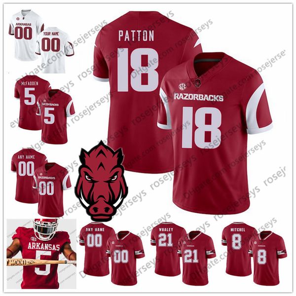 2019 NCAA Arkansas Football #17 Nick Starkel 6 Ben Hicks 18 Jeremy Patton 15 Cole Kelley 21 Devwah Whaley 3 Koilan Jackson Jersey
2019 NCAA Arkansas Football #17 Nick Starkel 6 Ben Hicks 18 Jeremy Patton 15 Cole Kelley 21 Devwah Whaley 3 Koilan Jackson Jersey
