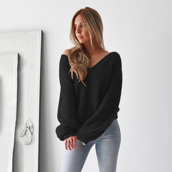 womens designer sweater womens fashion open back sweater brand solid color women luxury long sleeve autumn clothing 5 colors, White;black
womens designer sweater womens fashion open back sweater brand solid color women luxury long sleeve autumn clothing 5 colors, White;black