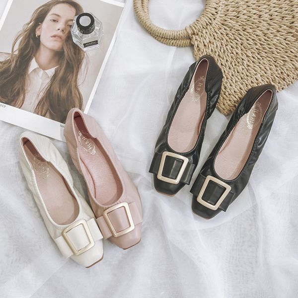 women leather flats lady flat heel shoes spring summer soft sole nice quality comfortable solid color princess pink shoes 36-41, Black
women leather flats lady flat heel shoes spring summer soft sole nice quality comfortable solid color princess pink shoes 36-41, Black