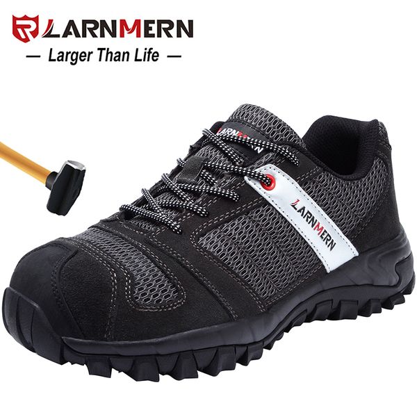 larnmern mens steel toe work safety shoes lightwieght breathable anti-smashing anti-puncture construction protective footwear, Black
larnmern mens steel toe work safety shoes lightwieght breathable anti-smashing anti-puncture construction protective footwear, Black
