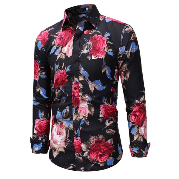 5 colors brand new men flower floral print shirt blouse male slim fit fashion casual long sleeve shirt outfits plus size -3xl, White;black
5 colors brand new men flower floral print shirt blouse male slim fit fashion casual long sleeve shirt outfits plus size -3xl, White;black