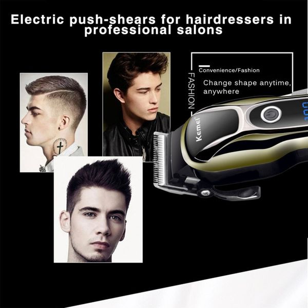 kemei 100-240v electric rechargeable hair trimmer men's professional electric hair clipper shaver barbermaskinerkm-1990 tucpr
kemei 100-240v electric rechargeable hair trimmer men's professional electric hair clipper shaver barbermaskinerkm-1990 tucpr