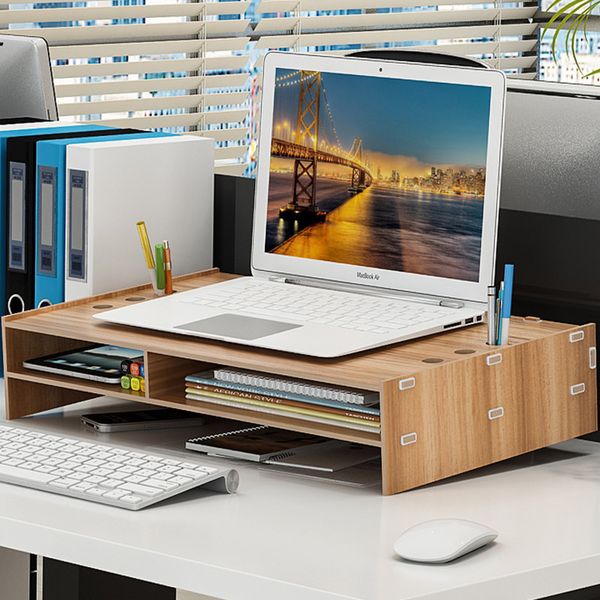 wooden deskmonitor stand riser holder over keyboard desk organizer case storage box for computer laptv
wooden deskmonitor stand riser holder over keyboard desk organizer case storage box for computer laptv