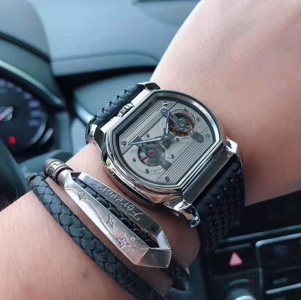 new excellent quality classic men's watch racing automatic machine 42mm sapphire transparent back 316 stainless steel case ing, Slivery;brown
new excellent quality classic men's watch racing automatic machine 42mm sapphire transparent back 316 stainless steel case ing, Slivery;brown
