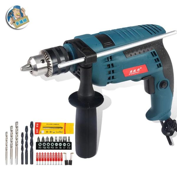 anjieshun 950w electric drill impact drill multi-function electric set household speed control woodworking special tool
anjieshun 950w electric drill impact drill multi-function electric set household speed control woodworking special tool