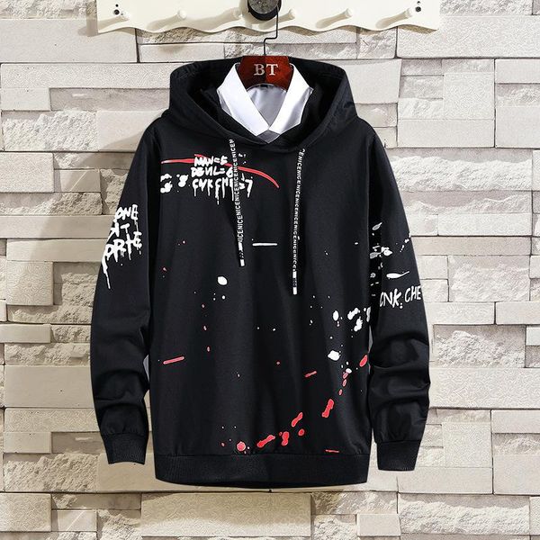 male and female fashion printing loose hooded pullover long-sleeved dress casual and simple youth hoodie, Black
male and female fashion printing loose hooded pullover long-sleeved dress casual and simple youth hoodie, Black