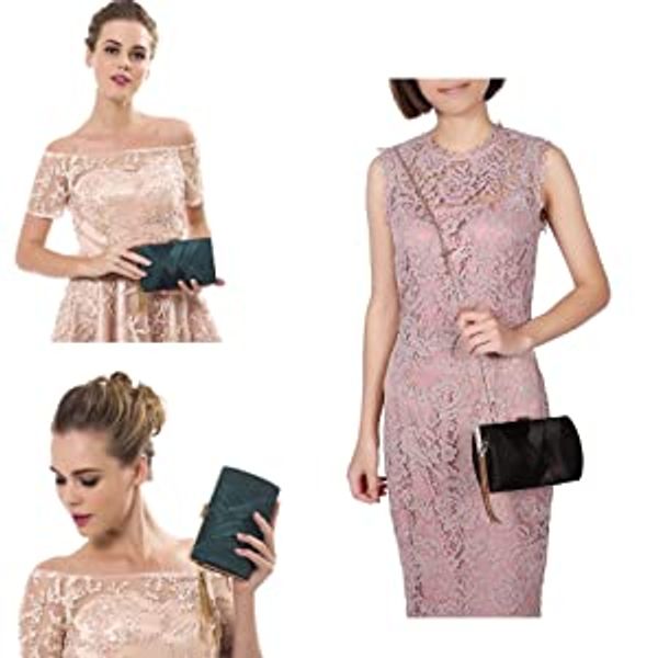 new lady clutch bag satin fashion tassel dress bride evening dress bag chain shoulder handbags classical banquet party purse
new lady clutch bag satin fashion tassel dress bride evening dress bag chain shoulder handbags classical banquet party purse