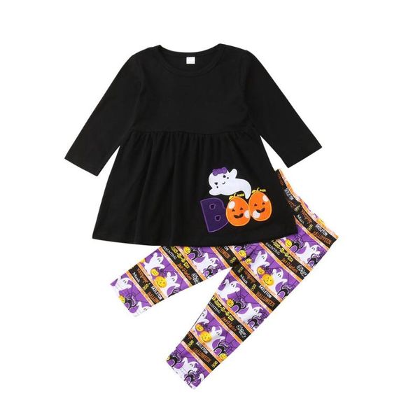 new fashion halloween 2pcs toddler kids baby girl outfits clothes black embroidery dress pumpkin print leggings pants set, White
new fashion halloween 2pcs toddler kids baby girl outfits clothes black embroidery dress pumpkin print leggings pants set, White