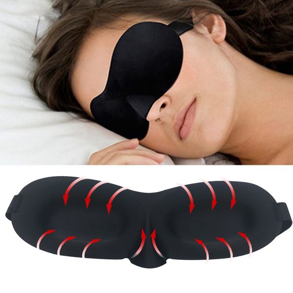 Soft Night Sleep Mask Travel Rest Aid Eye Sleep Mask Cover Eye Patch Sleeping Case Blindfold Eye Shade