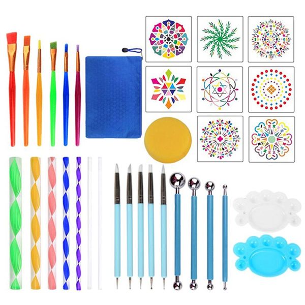 35pcs mandala dotting tools set for painting rocks pottery portable multifunction embossing dot kit dotting tool set handwork
35pcs mandala dotting tools set for painting rocks pottery portable multifunction embossing dot kit dotting tool set handwork
