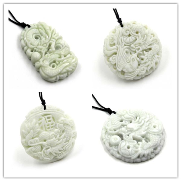 natural white jade dragon pendant necklace charm jewellery fashion accessories hand-carved man woman lucky amulet gifts, Silver
natural white jade dragon pendant necklace charm jewellery fashion accessories hand-carved man woman lucky amulet gifts, Silver